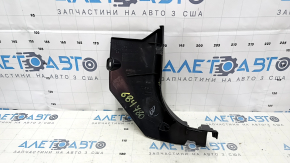Накладка передней стойки нижняя левая Nissan Rogue 14-20 черная, царапины, затерта