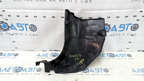 Накладка передней стойки нижняя правая Nissan Rogue 14-20 черная, царапины
