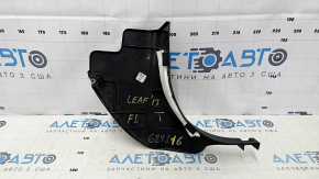 Накладка передней стойки нижняя левая Nissan Leaf 13-17 черная, царапины