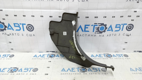 Накладка передней стойки нижняя левая Nissan Leaf 13-17 серая, царапины