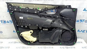 Обшивка двери карточка передняя правая Honda Civic X FC 16-21 4d ткань черная с черной вставкой, под чистку