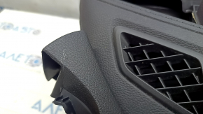Торпедо передняя панель с AIRBAG Honda Civic X FC 16-21 черная, царапины, ржавый пиропатрон