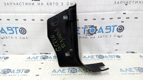Накладка передней стойки нижняя левая Dodge Grand Caravan 11-20 черная, потерта, слом направляющая, царапины