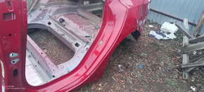 Закат заднего крыла левый Tesla Model 3 21- на кузове, красный PPMR вмятина