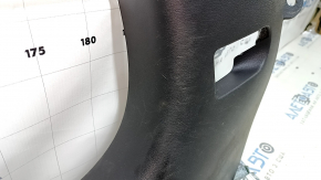 Decorație stâlp stânga jos față Jeep Patriot 11-17 negru, zgârieturi