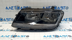 Фара передняя левая VW Tiguan 18-21 галоген, ДХО галоген, корректор