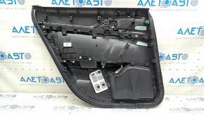 Обшивка двери карточка задняя правая Honda Insight 19-22 черная, подлокотник ткань черная, царапины
