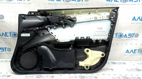 Обшивка двери карточка передняя левая Honda Insight 19-22 черная, подлокотник и накладка ткань черная, под чистку