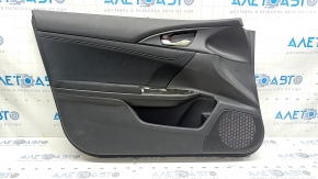 Обшивка двери карточка передняя левая Honda Insight 19-22 черная, подлокотник и накладка ткань черная, под чистку
