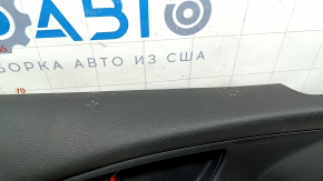 Обшивка двери карточка передняя левая Honda Insight 19-22 черная, подлокотник и накладка ткань черная, под чистку