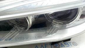 Фара передняя левая в сборе BMW X5 F15 14-18 ксенон с креплениями, песок