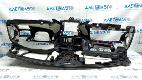 Торпедо передняя панель с AIRBAG BMW X5 F15 14-18 кожа черная Dakota, без проекции