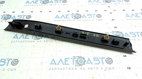 Накладка порога передняя правая BMW X5 F15 14-18 черная с хром вставкой, примят хром, царапины