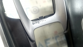 Накладка центральной консоли подстаканники Honda Accord 18-22 серая, затерта, царапины