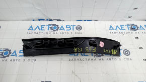 Накладка порога задняя правая BMW X5 F15 14-18 черная под 3 ряда с хром вставкой, царапины, вмятины