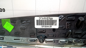 Молдинг обшивки двери карточка задний правая BMW X5 F15 14-18 хром, с заглушкой, под темное дерево, мелкие царапины
