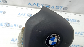 Подушка безопасности airbag в руль водительская BMW 3 G20 19-26 черная, ржавый пиропатрон, под чистку