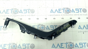 Накладка центральной консоли боковая верхняя правая Honda Civic X FC 16-21 черная