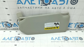 Козырек правый Volvo XC90 16-26 кожа серая с подсветкой, без крючка, царапины, вмятины, расклеилась