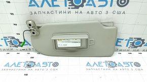 Козырек левый Volvo XC90 16-26 кожа серая с подсветкой, без крючка, царапин