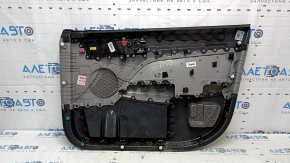 Garnitură portiere față stânga Hyundai Elantra AD 19-20 gri, cotieră cauciuc, inserție din pânză gri, turnare gri, cu mâner, zgârieturi, curățabil uscat