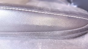 Водительское сидение Ford C-max MK2 13-16 с airbag, электро, кожа черная, подогрев, надрыв на спинке, треснута кожа