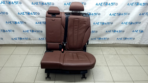 Задний ряд сидений 2 ряд левое BMW X5 F15 14-18 кожа коричневая TERRA, Comfort, подогрев, примято