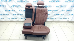 Задний ряд сидений 2 ряд левое BMW X5 F15 14-18 кожа коричневая TERRA, Comfort, подогрев, примято