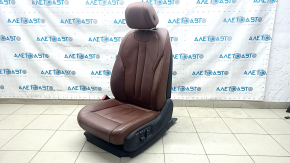 Водительское сидение BMW X5 F15 14-14 без airbag, электро, память, BASE, кожа коричневая TERRA, потертость, потрескана