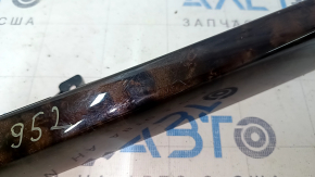 Накладка боковая центральной консоли правая BMW X5 F15 14-18 под дерево poplar wood, царапины, сломано крепление