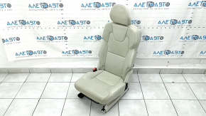Заднее сидение левое Volvo XC90 16-23 подогрев, кожа серая, перфорация, под 3 ряда, под химчистку, царапины