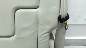Заднее сидение центральное Volvo XC90 16-22 кожа серая гладкая под 3 ряда, под химчистку, вмятины