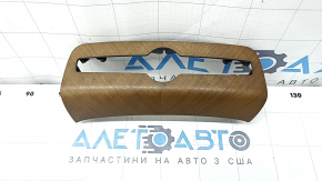 Decorație centrală inferioară a panoului frontal Volvo XC90 16-22 efect lemn, nuc