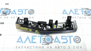 Накладка передней панели левая Volvo XC90 16-23 под дерево, глянец, с подсветкой, грецкий орех
