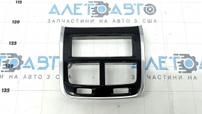 Накладка центральной консоли задняя Volvo XC90 16-25 тип 1, черный глянец, царапины