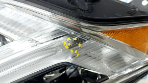 Фара передняя правая Volvo XC90 16-18 с блоками, LED, песок