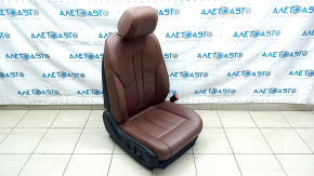 Пассажирское сидение BMW X5 F15 14-14 с airbag, электро, BASE, кожа коричневая TERRA, царапины