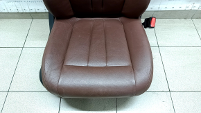 Пассажирское сидение BMW X5 F15 14-14 с airbag, электро, BASE, кожа коричневая TERRA, царапины