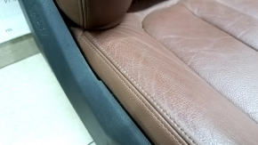 Пассажирское сидение BMW X5 F15 14-14 с airbag, электро, BASE, кожа коричневая TERRA, царапины