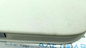 Garnitură uși spate stânga Volvo XC90 16-22 piele gri cu negru, sub perdea, cusături gri, cotieră și inserție din piele gri, turnare de nuc, Bowers & Wilkins, zgârieturi, curățabil uscat