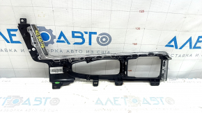 Накладка центральной консоли верхняя Volvo XC90 16-22 T5, T6, черный глянец, царапины