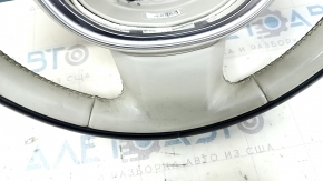 Volan gol Volvo XC90 16-22 piele gri, cu nasturi, incalzit, fara petale, zgarieturi, uzat, curatat uscat