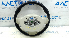 Volan gol Volvo XC90 16-22 piele gri, cu nasturi, incalzit, fara petale, zgarieturi, uzat, curatat uscat