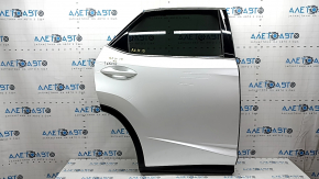 Дверь в сборе задняя правая Lexus RX350 RX450h 16-22 keyless, тонировка, белый 085