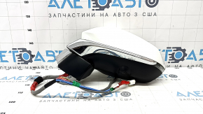 Зеркало боковое левое в сборе Lexus RX350 RX450h 21-22 поворотник, подогрев, автозатемнение, BSM, камера, белое, 15+6 пинов