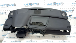 Торпедо передняя панель с AIRBAG Lexus RX350 20-22 черная, серая строчка, потерта