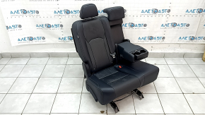 Задний ряд сидений 2 ряд правый Lexus RX350 RX450h 20-22 без airbag, механический, кожа черная, серая строчка, перфорация, ржавое снизу