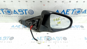 Зеркало боковое правое в сборе Toyota Camry v55 15-17 5 пинов, подогрев, графит, сломано основание