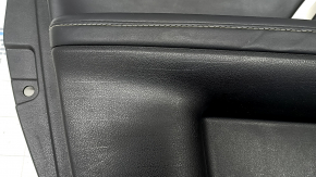 Garnitură portiere față stânga Lexus RX350 RX450h 20-22 negru, inserție și cotieră piele neagră, cusături gri, turnare din lemn, zgârieturi, zgârieturi