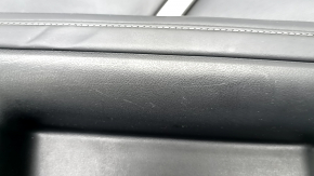 Garnitură portiere față stânga Lexus RX350 RX450h 20-22 negru, inserție și cotieră piele neagră, cusături gri, turnare din lemn, zgârieturi, zgârieturi